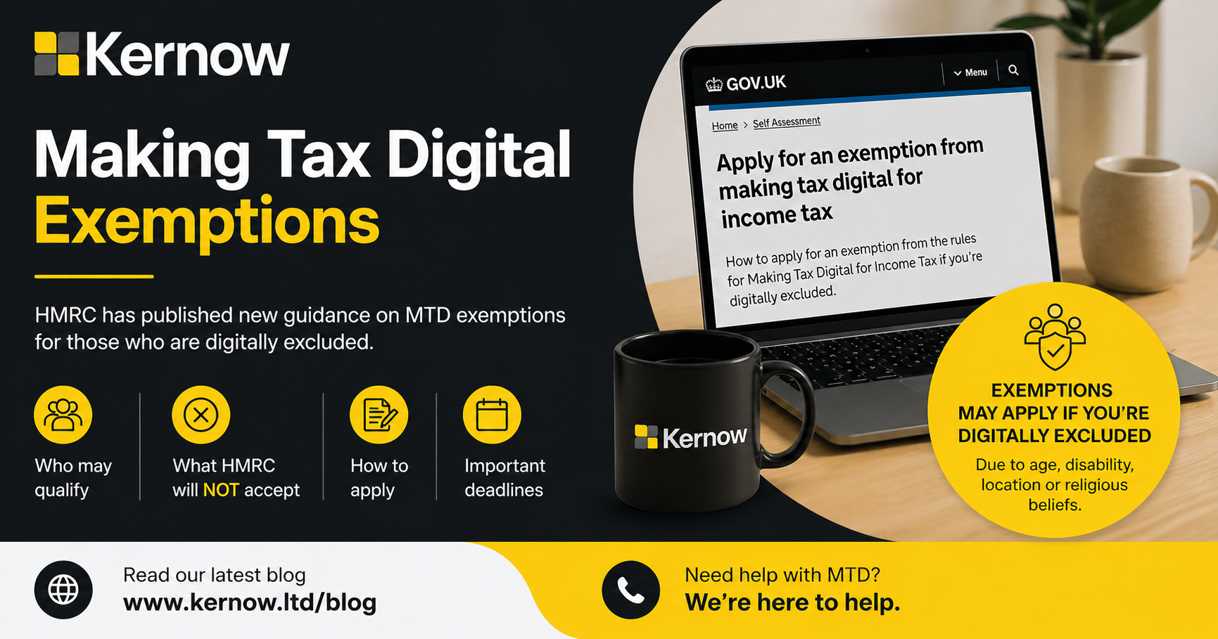 Making Tax Digital exemption guidance